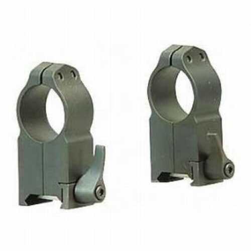 Warne Scope Mounts Maxima Quick Detach Ring 1" Ultra High Matte Finish 204LM